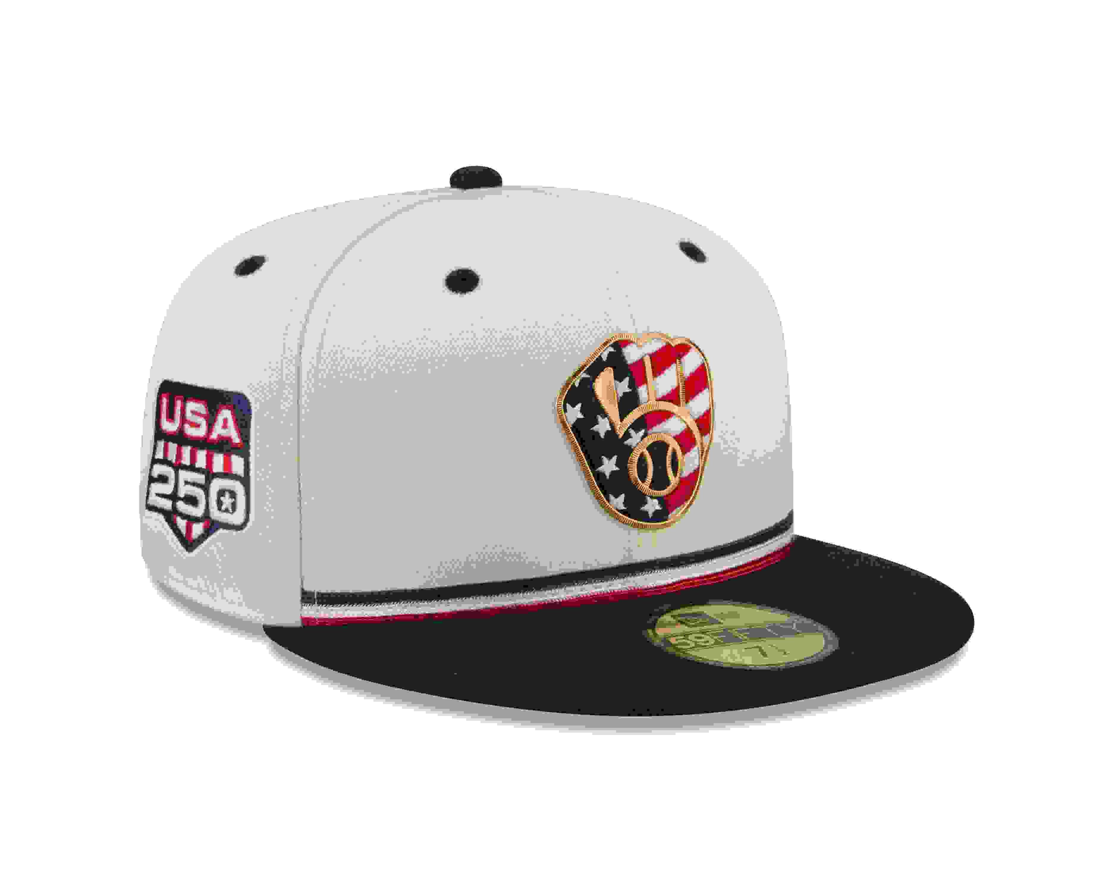 New Era Milwaukee Brewers 59FIFTY 4th of July Royal Blue Fitted Hat